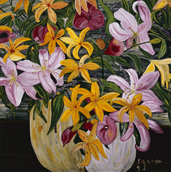 Pot Of Lilies